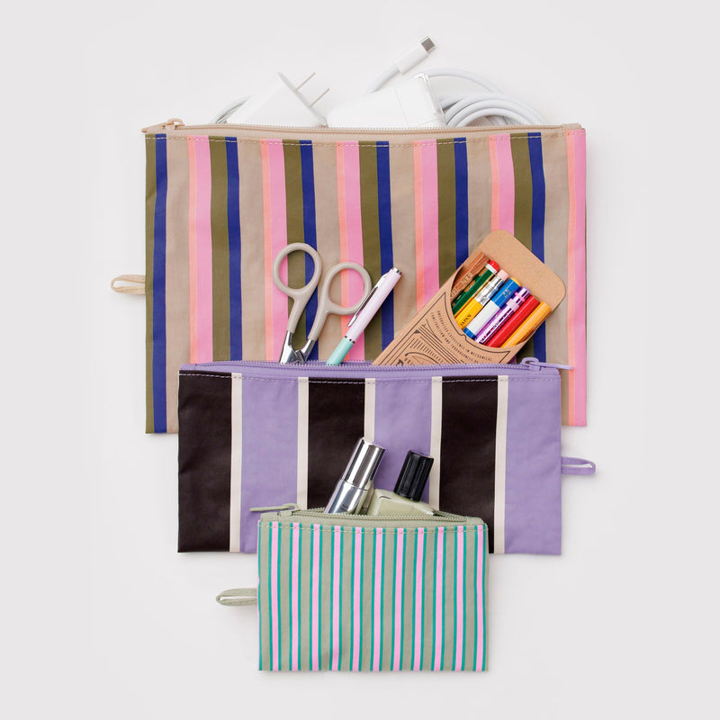 Bolsitas con cremallera Baggu - Candy Shop Stripes