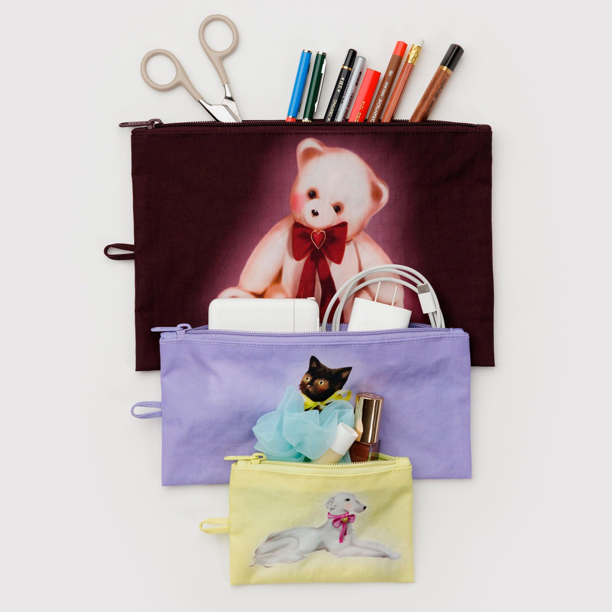 Bolsitas con cremallera Baggu - Fancy Animals 🐱🐶🧸