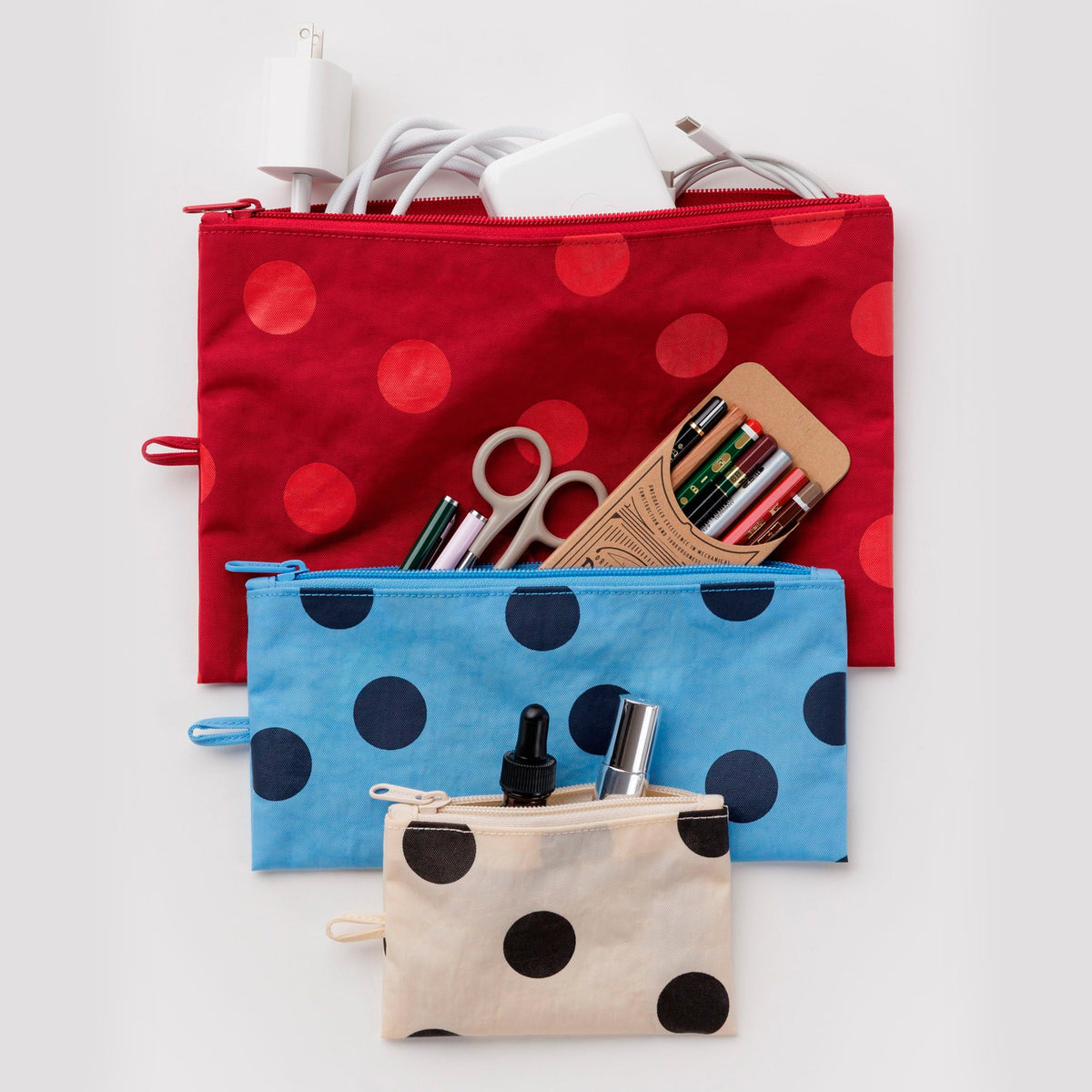 Bolsitas con cremallera Baggu - Polka Dot Mix