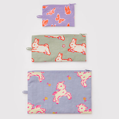 Bolsitas con cremallera Baggu - Spring Animals