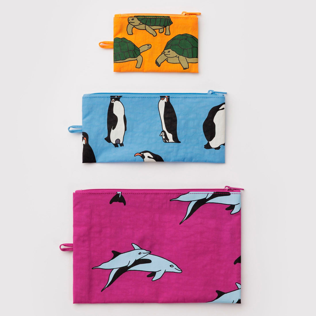 Bolsitas con cremallera Baggu - Vacation Animals 🐢🐬🐧
