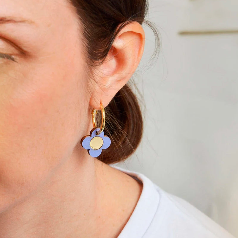 Pendientes - Hoops Lilac and Olive