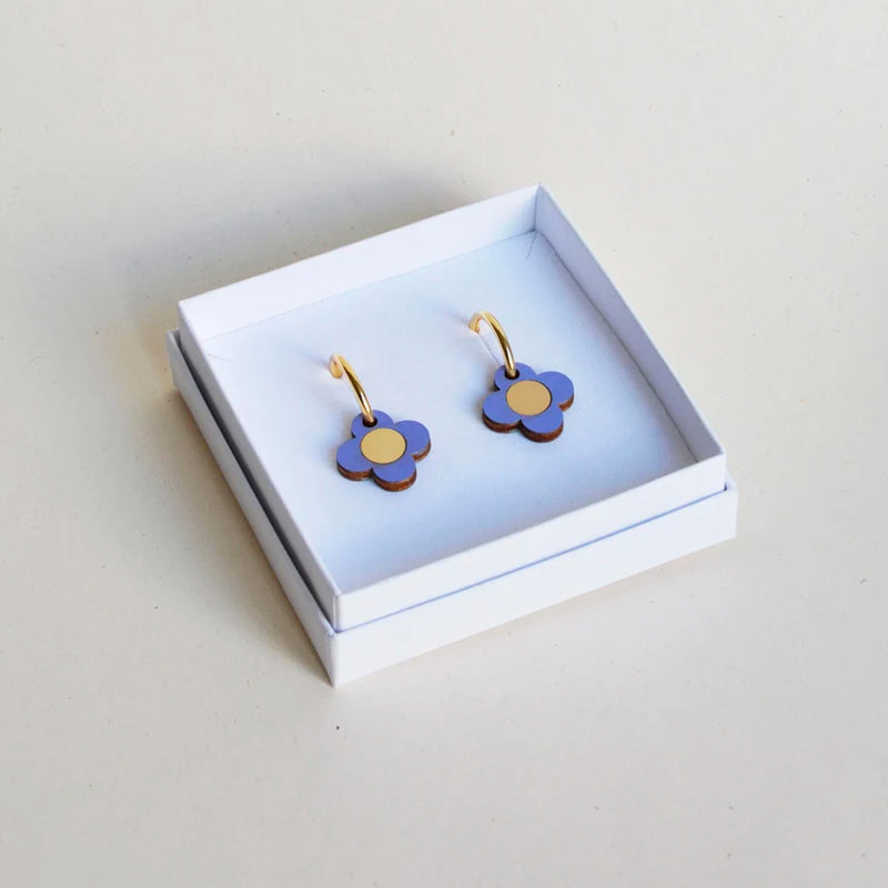 Pendientes - Hoops Lilac and Olive