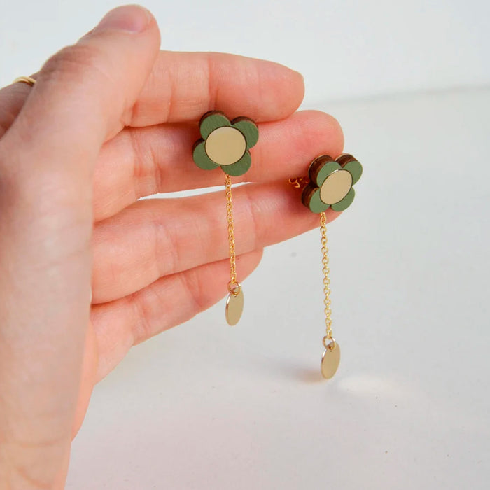 Pendientes - Small Studs Olive