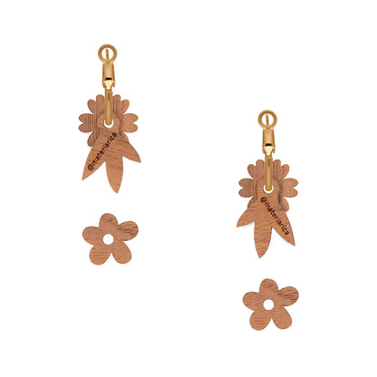 Pendientes de aro intercambiables Materia Rica - Flower Garden