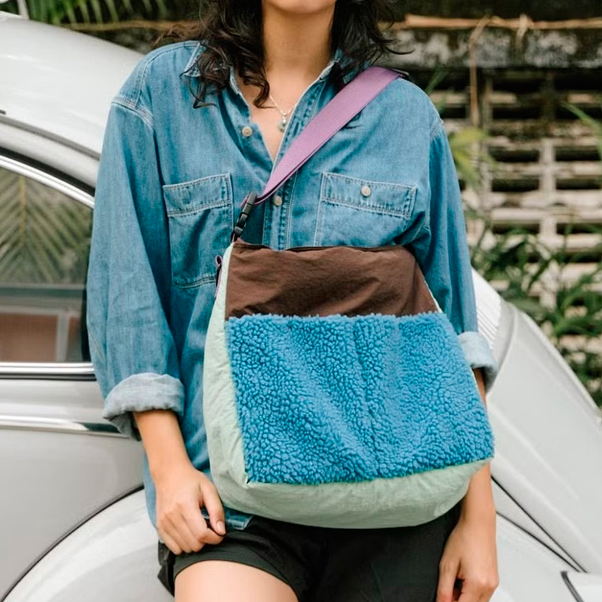 Bolso Japfac - Fluffy Lively Green/Blue