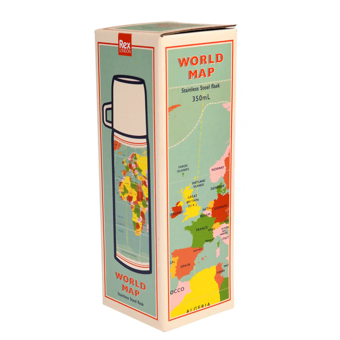 Botella de acero inoxidable 350 ml - World Map 🗺