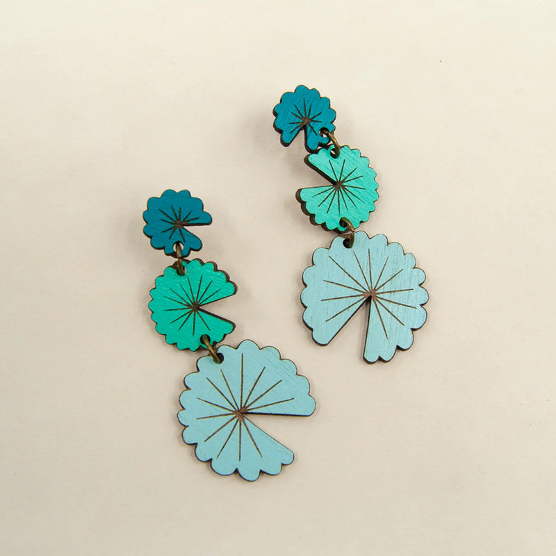 Pendientes Materia Rica - Freshwater Leaves