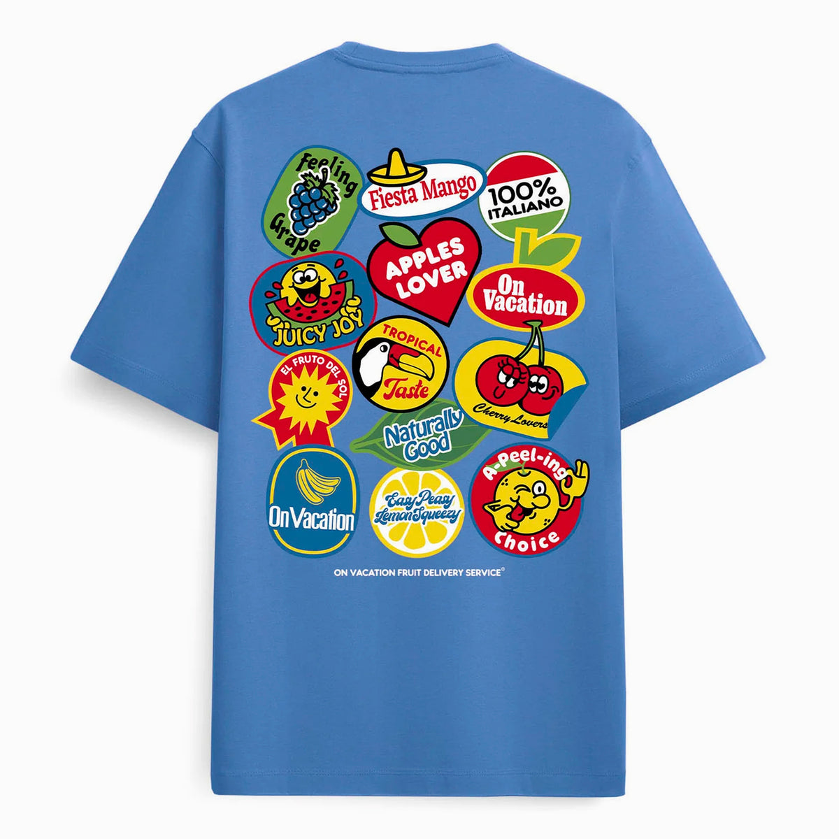 Camiseta On Vacation Club - Fruit Stickers