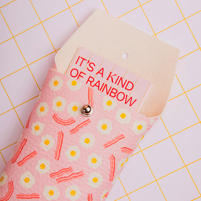 Funda de gafas Ecke - Huevos y bacon Pink 🍳🥓