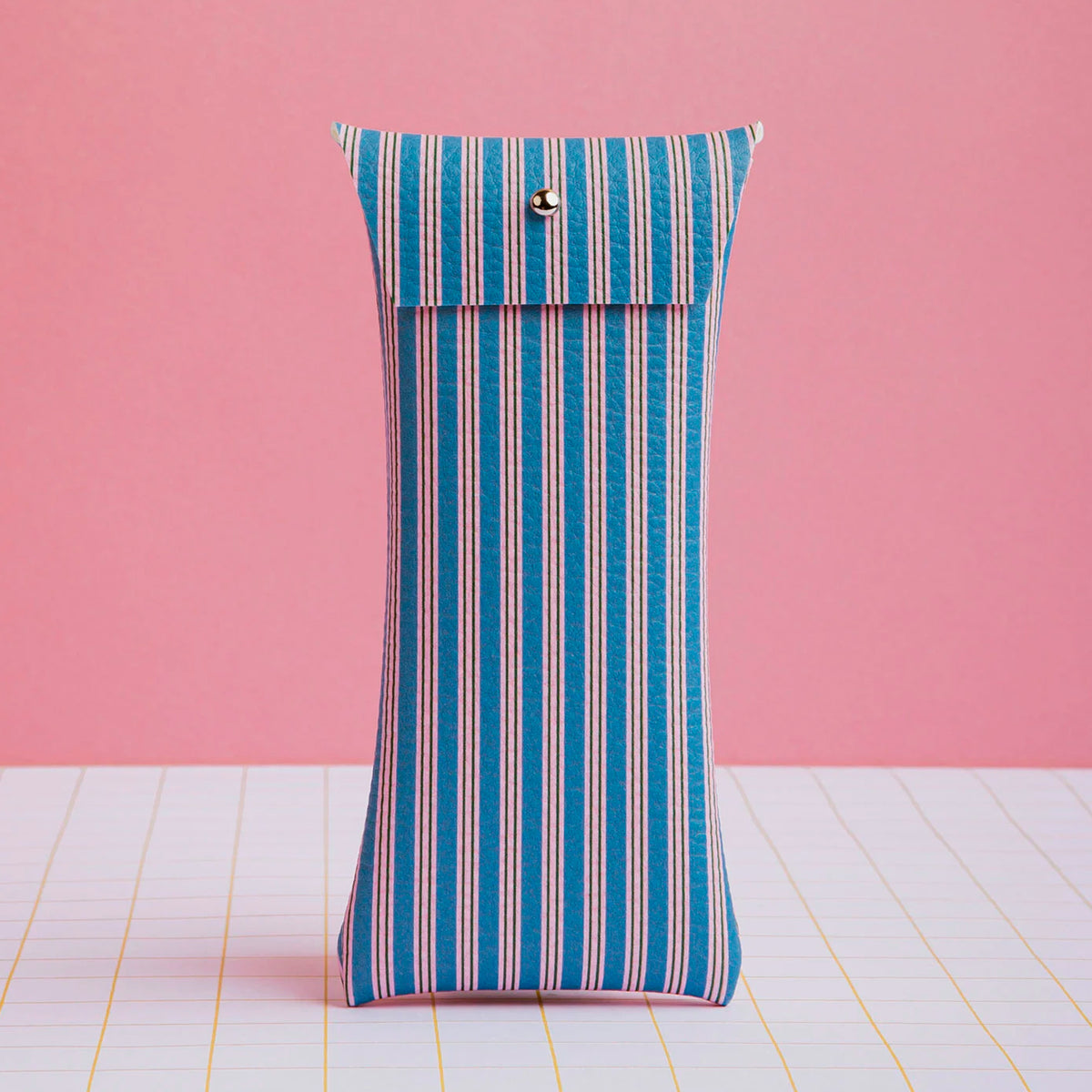 Funda de gafas Ecke - Rayas Azul y Rosa