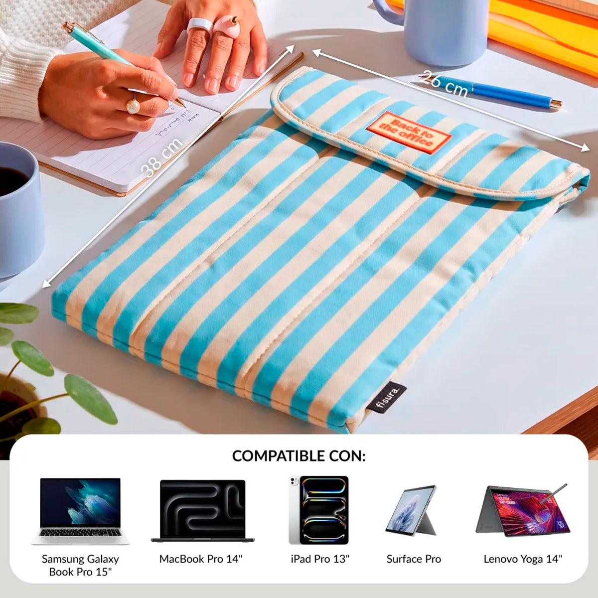 Funda portátil Fisura - "Back to the Office"