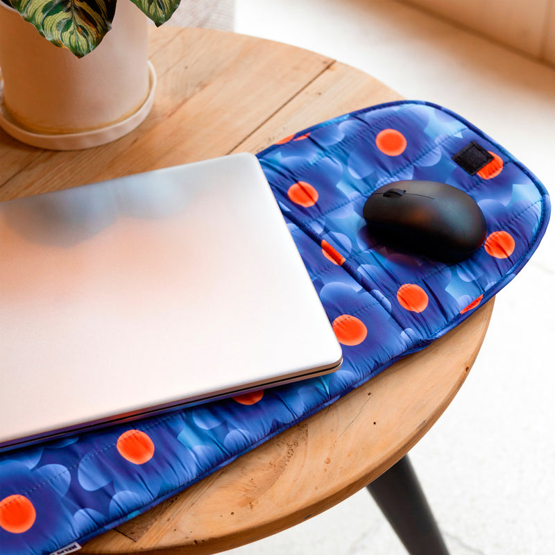 Funda portátil 13"/14" - Puffy Floral Azul