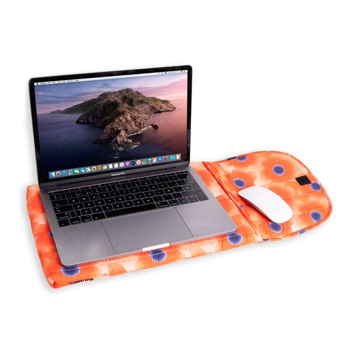 Funda portátil 13"/14" - Puffy Floral Naranja