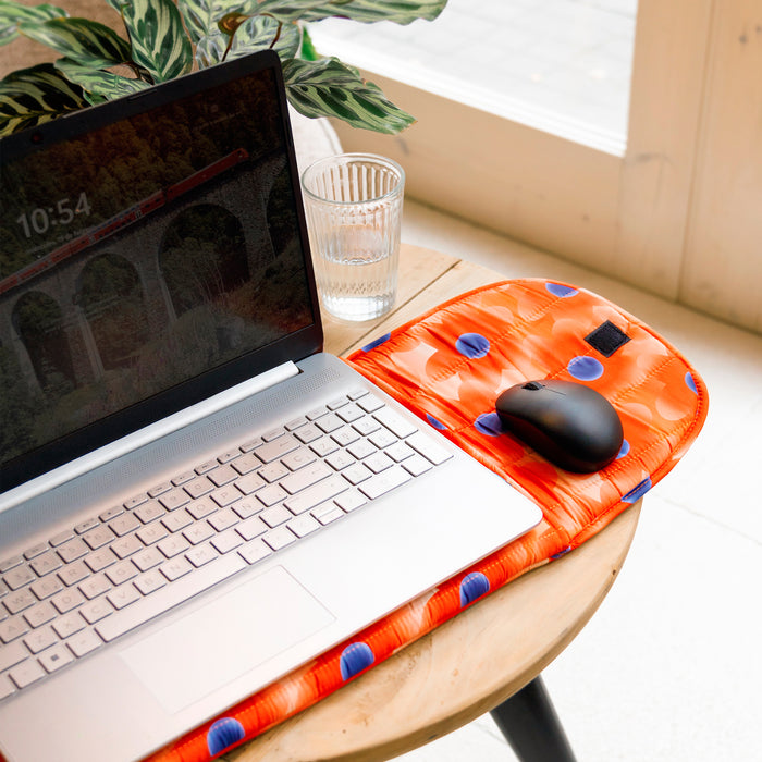 Funda portátil 13"/14" - Puffy Floral Naranja