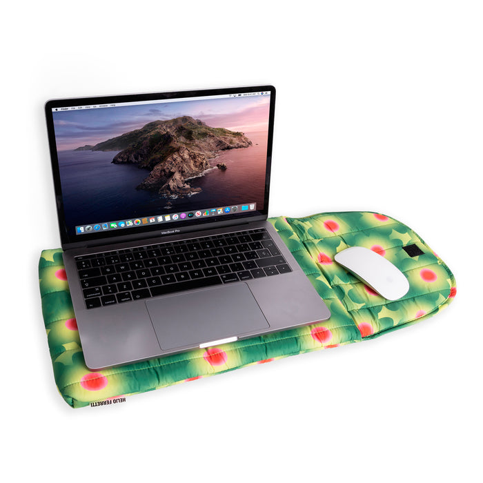 Funda portátil 13"/14" - Puffy Floral Verde