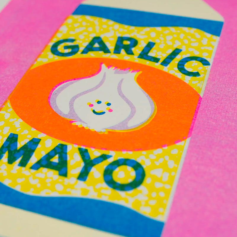 Print de Naomi Wilkinson A4 - "Garlic Mayo" 🧄
