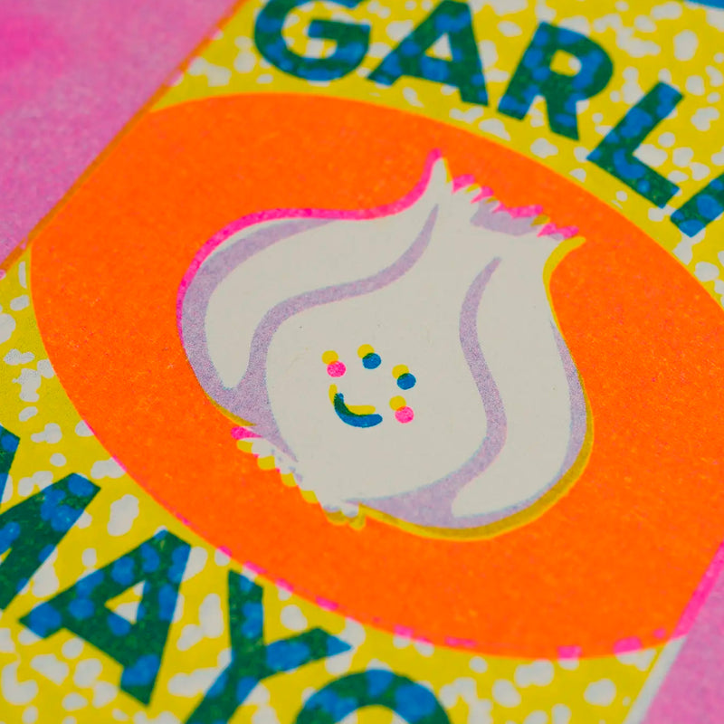 Print de Naomi Wilkinson A4 - "Garlic Mayo" 🧄