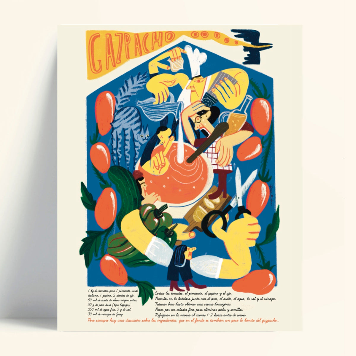 Print de Istriceillustra A3 - "Gazpacho"