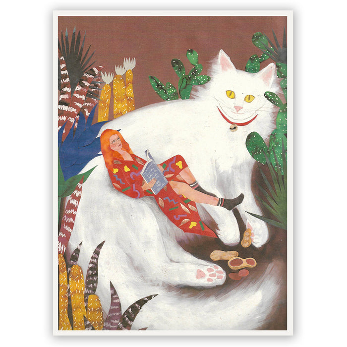 Print de Sara Luz 22,50 x 32 - "Girl and cat"