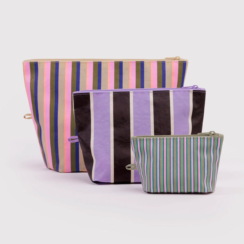 Bolsitas con cremallera Baggu - Candy Shop Stripes