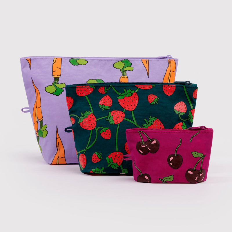 Bolsitas con cremallera Baggu - Carrots & Berries 🥕🍓🍒