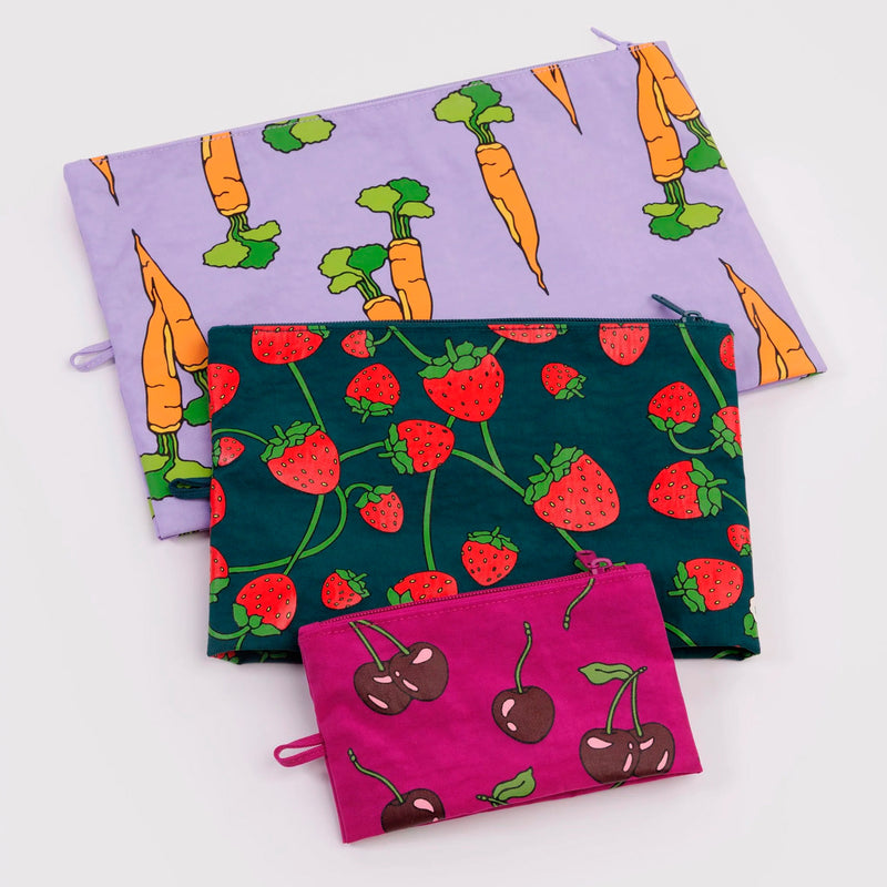 Bolsitas con cremallera Baggu - Carrots & Berries 🥕🍓🍒