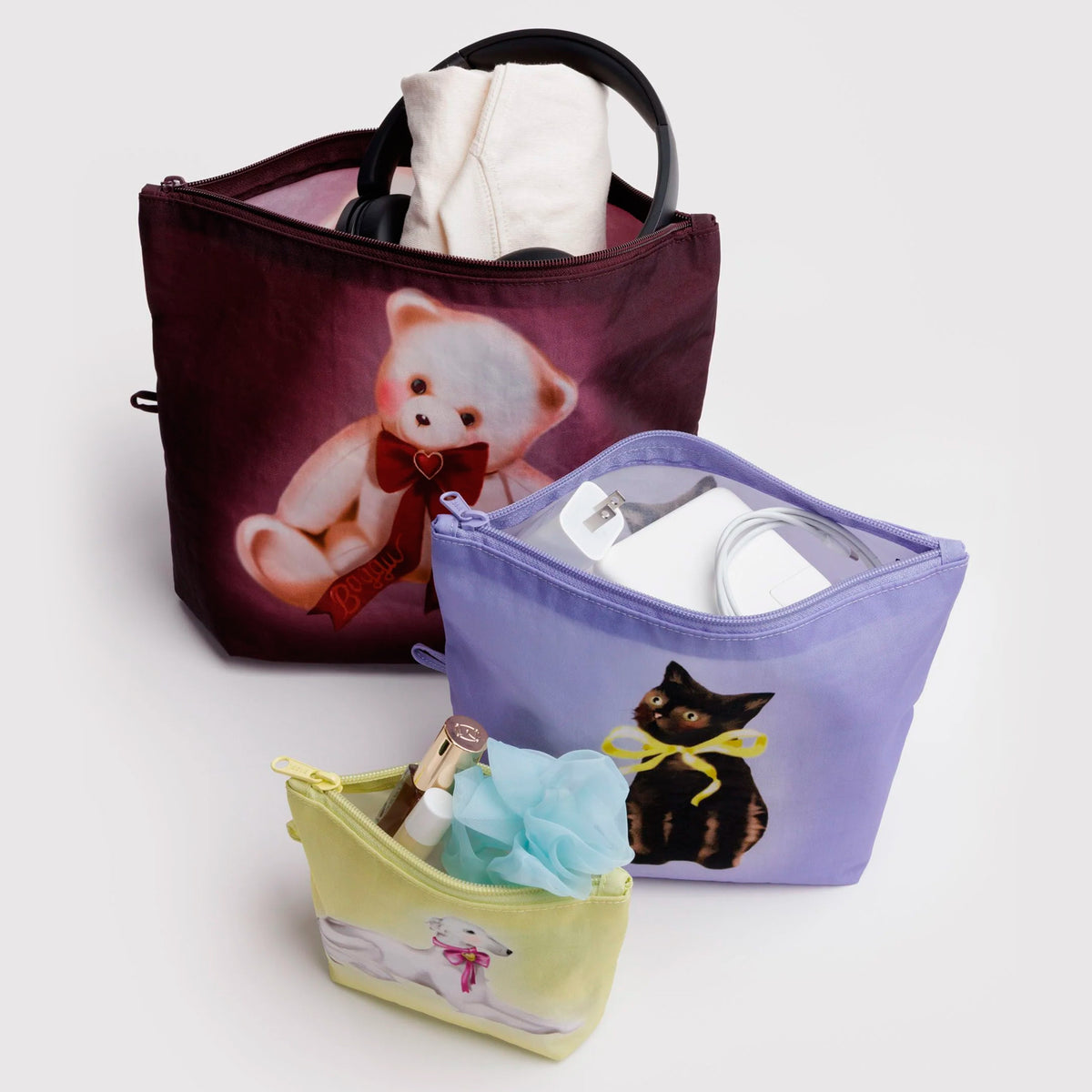 Bolsitas con cremallera Baggu - Fancy Animals 🐱🐶🧸