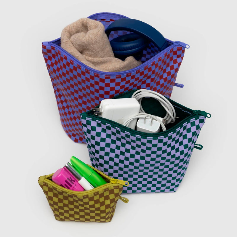 Bolsitas con cremallera Baggu - Jewel Checks