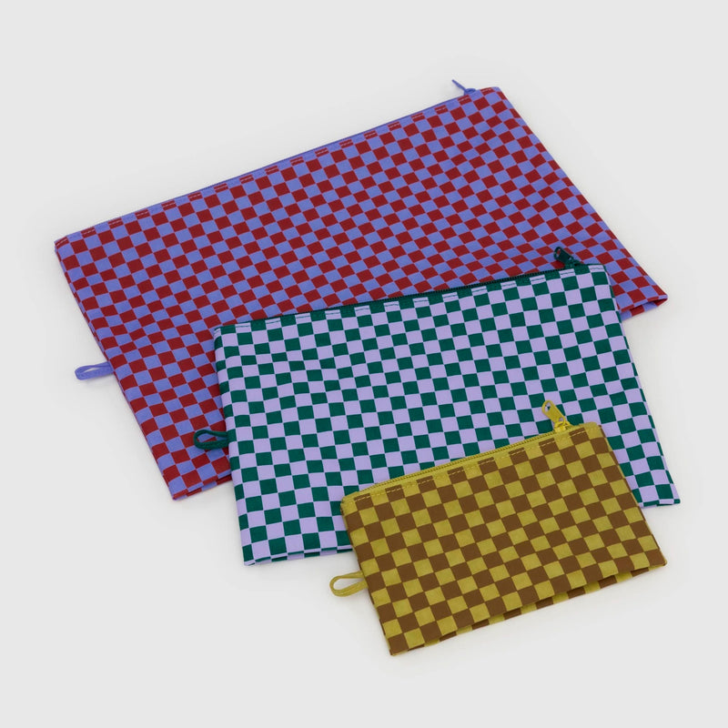 Bolsitas con cremallera Baggu - Jewel Checks