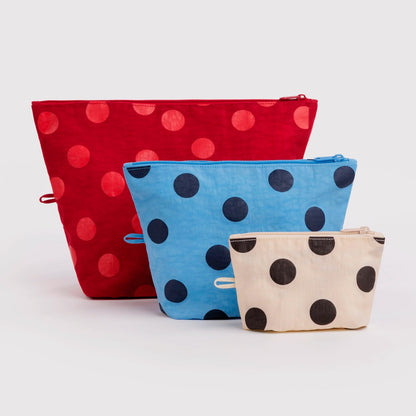 Bolsitas con cremallera Baggu - Polka Dot Mix