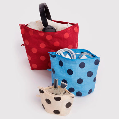 Bolsitas con cremallera Baggu - Polka Dot Mix