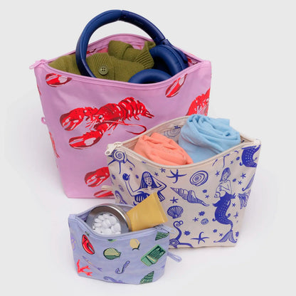 Bolsitas con cremallera Baggu - Sea Creatures 🐚🦞