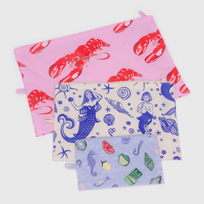 Bolsitas con cremallera Baggu - Sea Creatures 🐚🦞