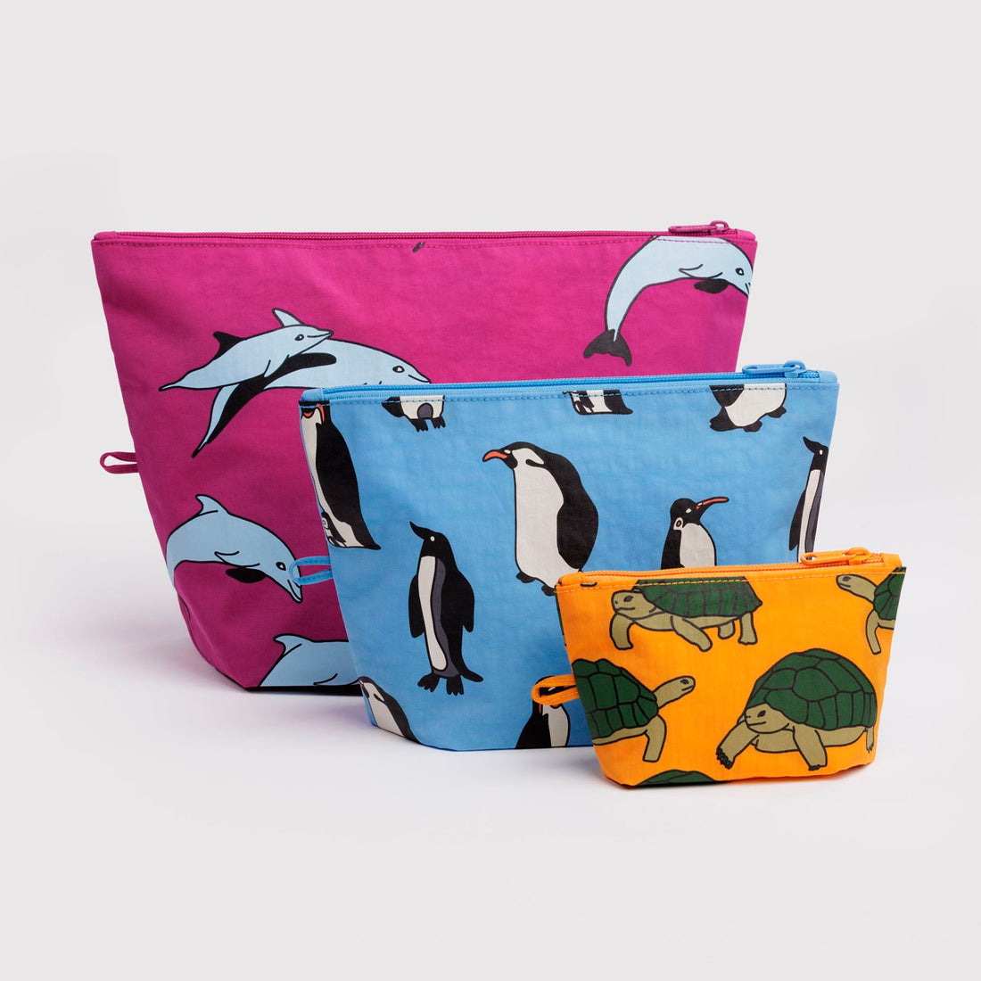 Bolsitas con cremallera Baggu - Vacation Animals 🐢🐬🐧