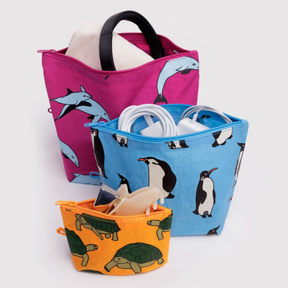 Bolsitas con cremallera Baggu - Vacation Animals 🐢🐬🐧