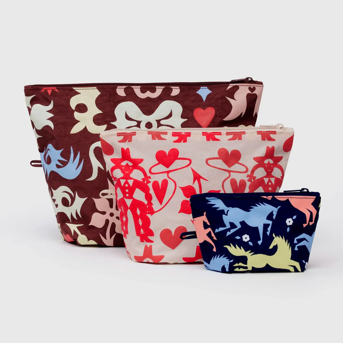 Bolsitas con cremallera Baggu - Western Cut Outs