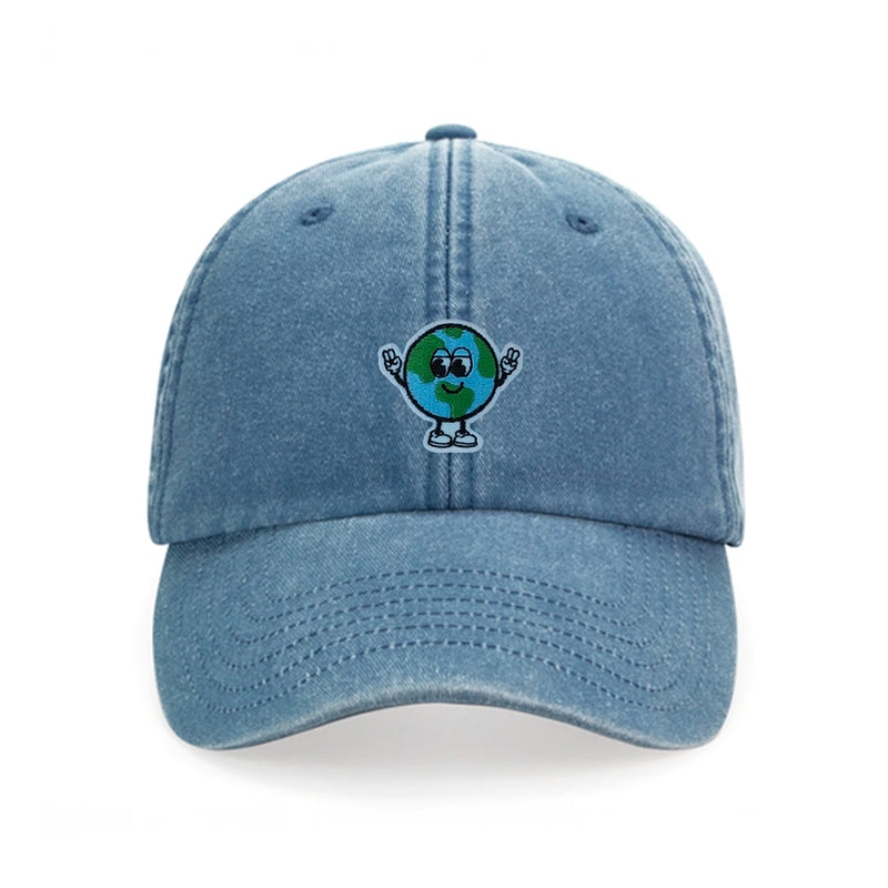 Gorra - "Think Global" Azul 🌍