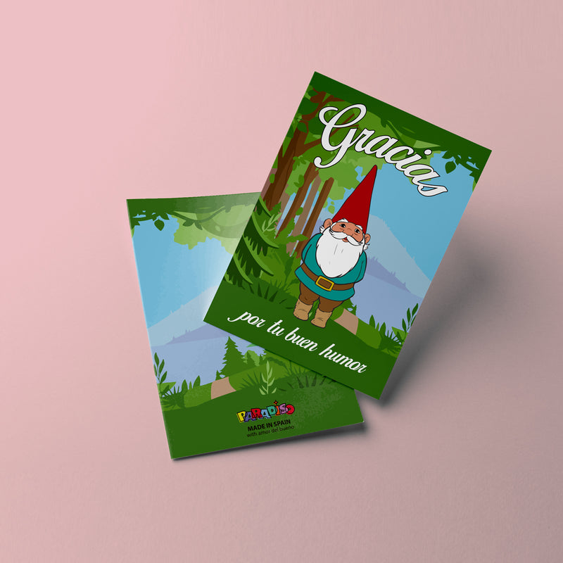 Postal - "Gracias por tu buen humor" 🍄