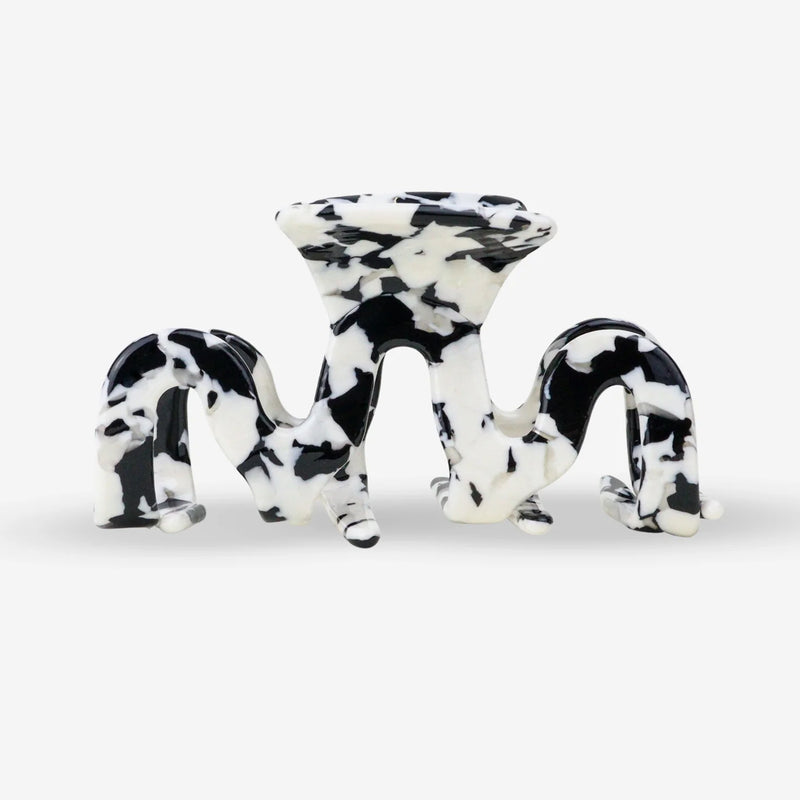 Pinza para el pelo - Grand Wave Black Marble