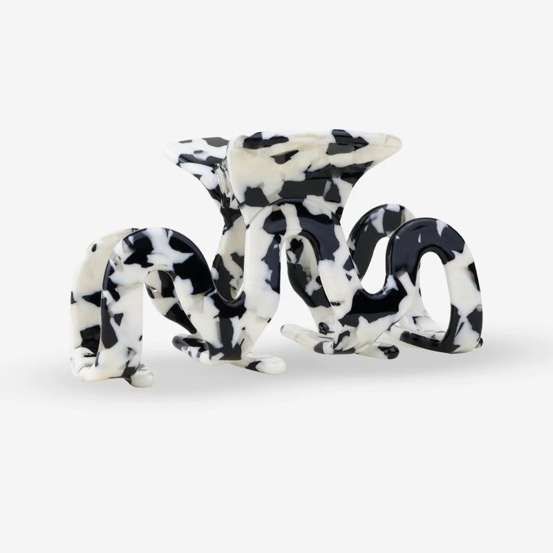 Pinza para el pelo - Grand Wave Black Marble