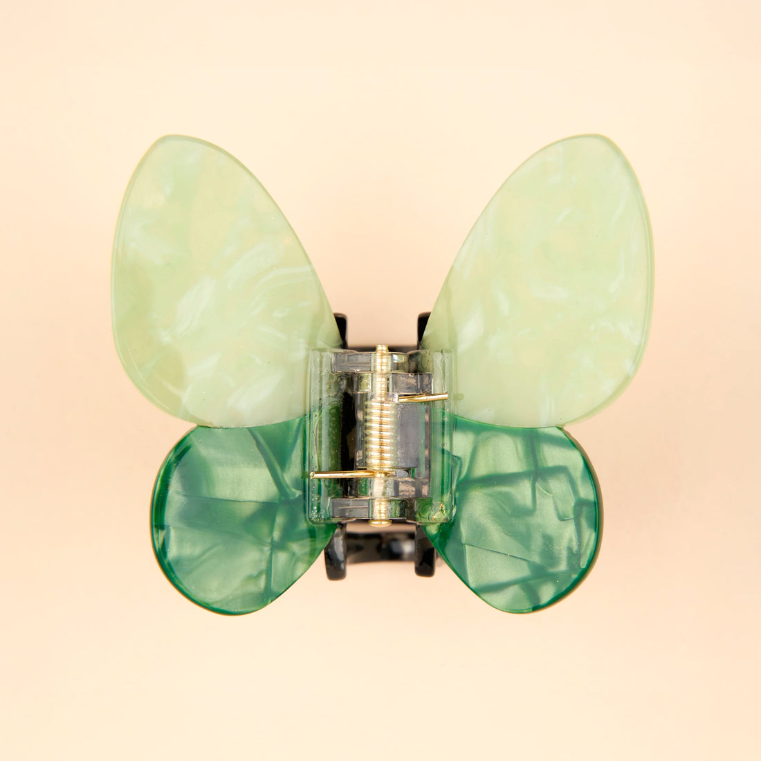 Pinza para el pelo - Mariposa verde