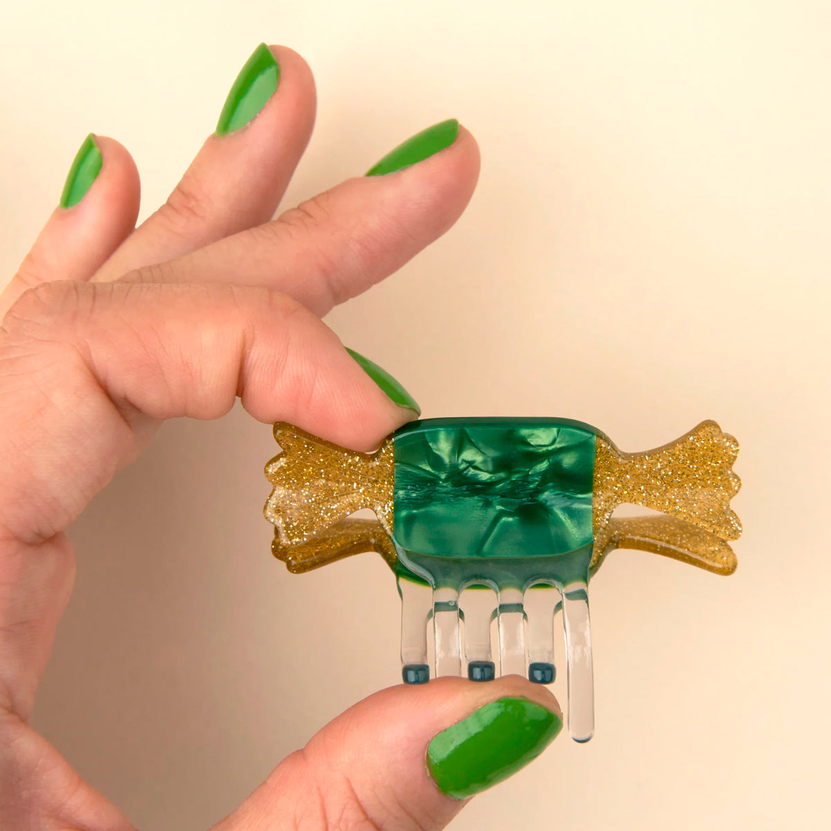 Minipinza para el pelo - Caramelo Verde 🍬