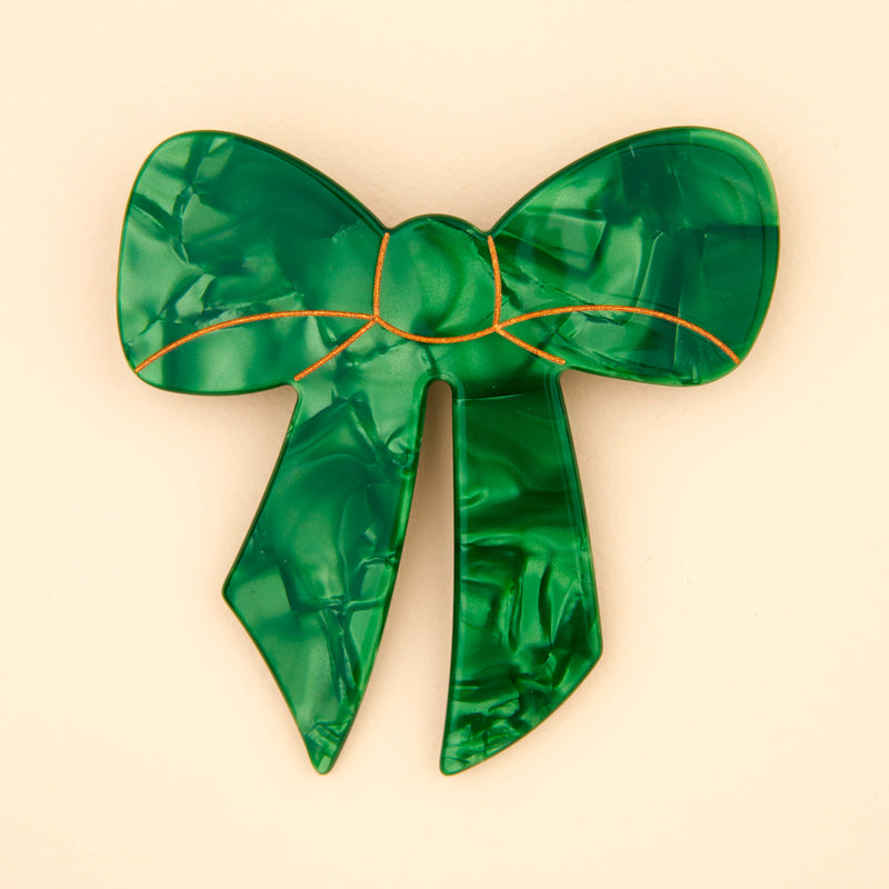 Pasador de pelo grande - Lazo Verde