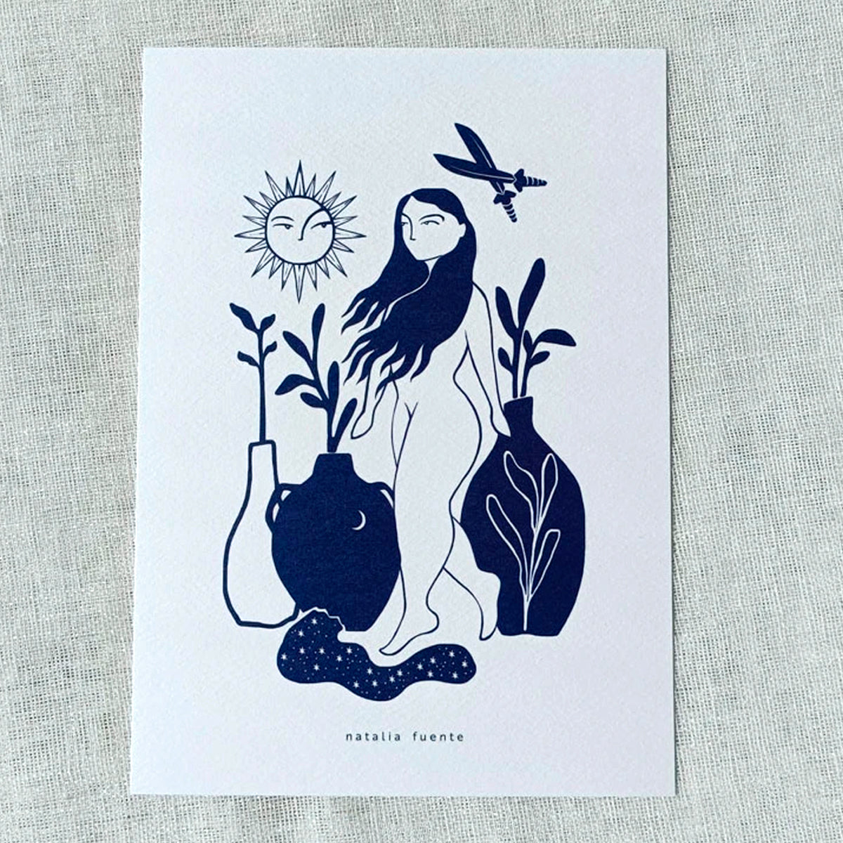 Print de Natalia Fuente A5 - Guerrera