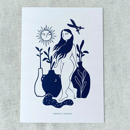 Print de Natalia Fuente A5 - Guerrera