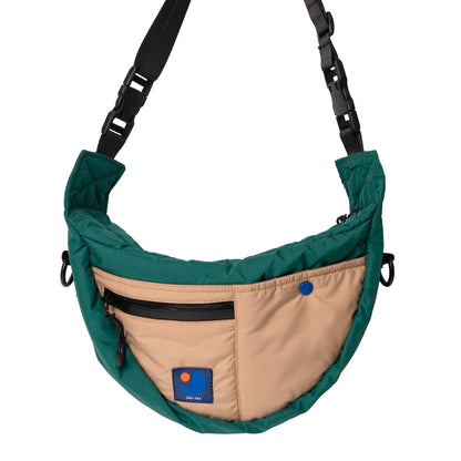 Bolso Japfac - Half Moon Green/Beige
