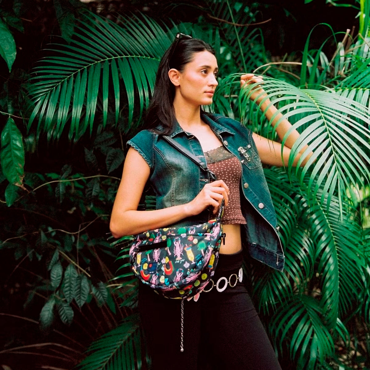 Bolso Japfac - Half Moon Lob U Black 🦞🌴🍸