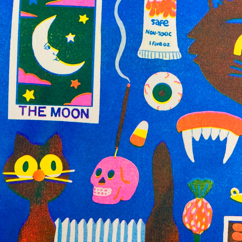 Print de Naomi Wilkinson A4 - "Halloween" 🎃👻