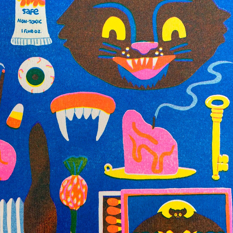 Print de Naomi Wilkinson A4 - "Halloween" 🎃👻